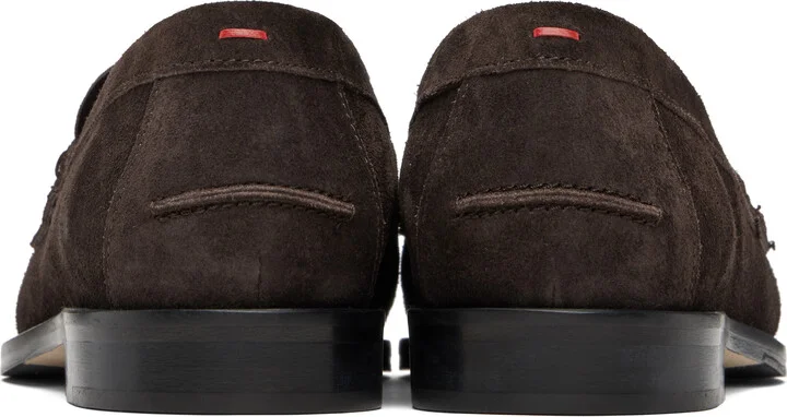Aeyde Brown Oscar Suede Loafers - Image 2