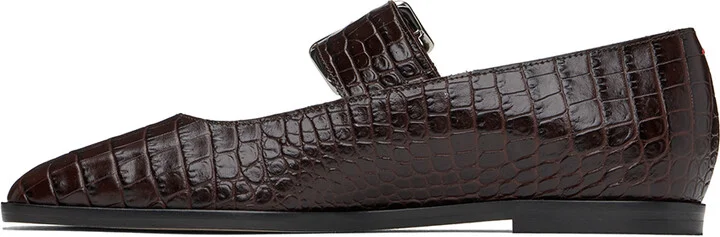 Aeyde Brown Sunny Ballerina Flats - Image 3