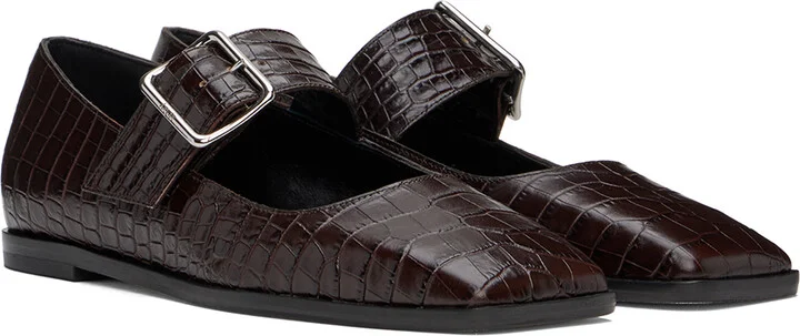 Aeyde Brown Sunny Ballerina Flats - Image 4