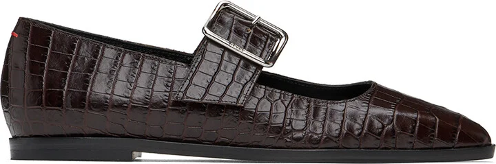 Aeyde Brown Sunny Ballerina Flats