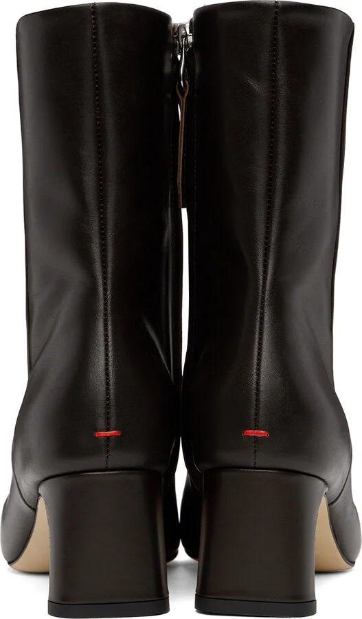 Aeyde Brown Tabitha Ankle Boots - Image 2