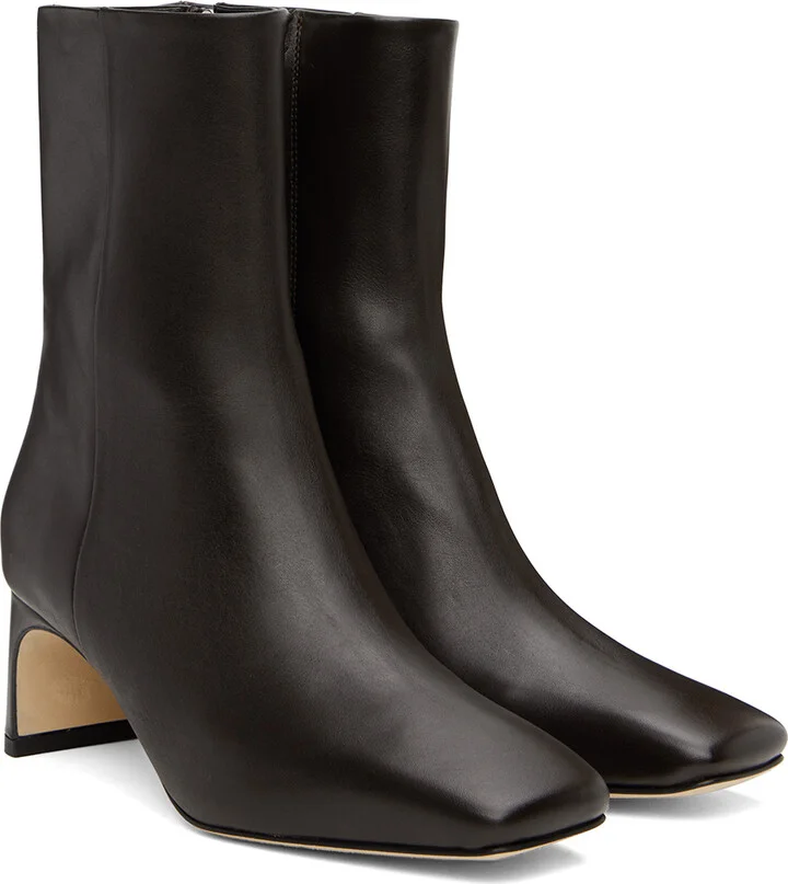 Aeyde Brown Tabitha Ankle Boots - Image 4