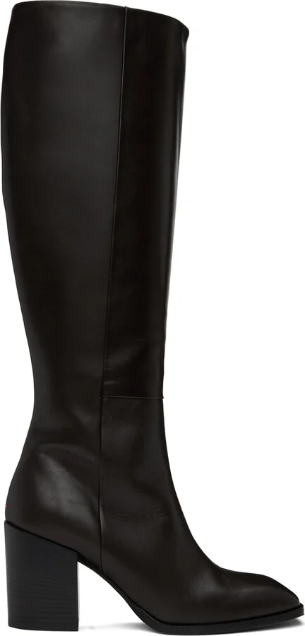 Aeyde Brown Teresa Knee-High Boots
