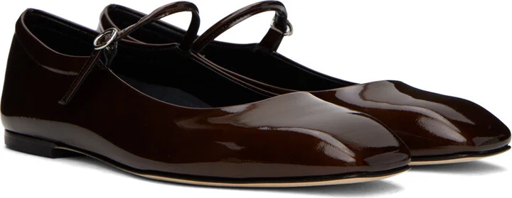Aeyde Brown Uma Ballerina Flats - Image 4