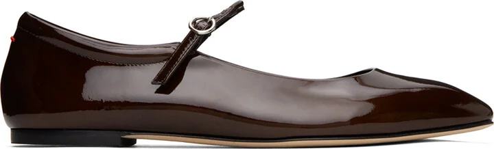 Aeyde Brown Uma Ballerina Flats