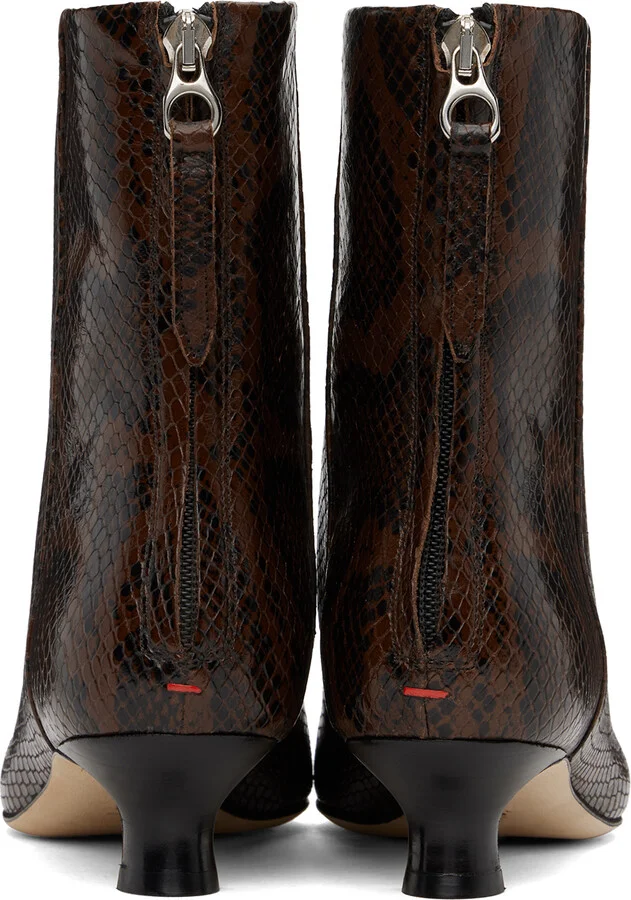 Aeyde Brown Zoe Ankle Boots - Image 2
