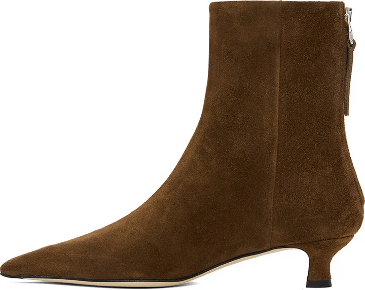 Aeyde Brown Zoe Ankle Boots - Image 3