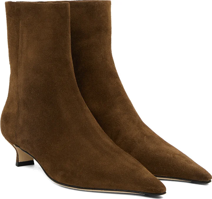 Aeyde Brown Zoe Ankle Boots - Image 4
