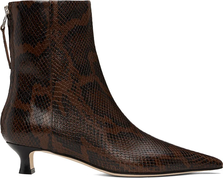 Aeyde Brown Zoe Ankle Boots