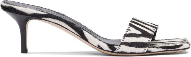 Aeyde Buckle Detailed Square Open Toe Sandals