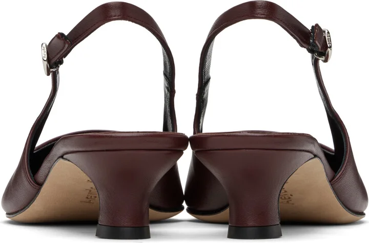 Aeyde Burgundy Catrina Heels - Image 2