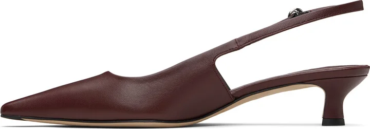 Aeyde Burgundy Catrina Heels - Image 3