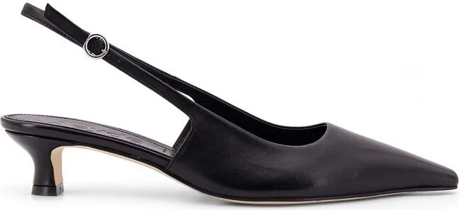 Aeyde Catrina Pointed-Toe Slingback Pumps