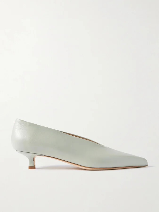 Aeyde - Clara Leather Pumps - Blue