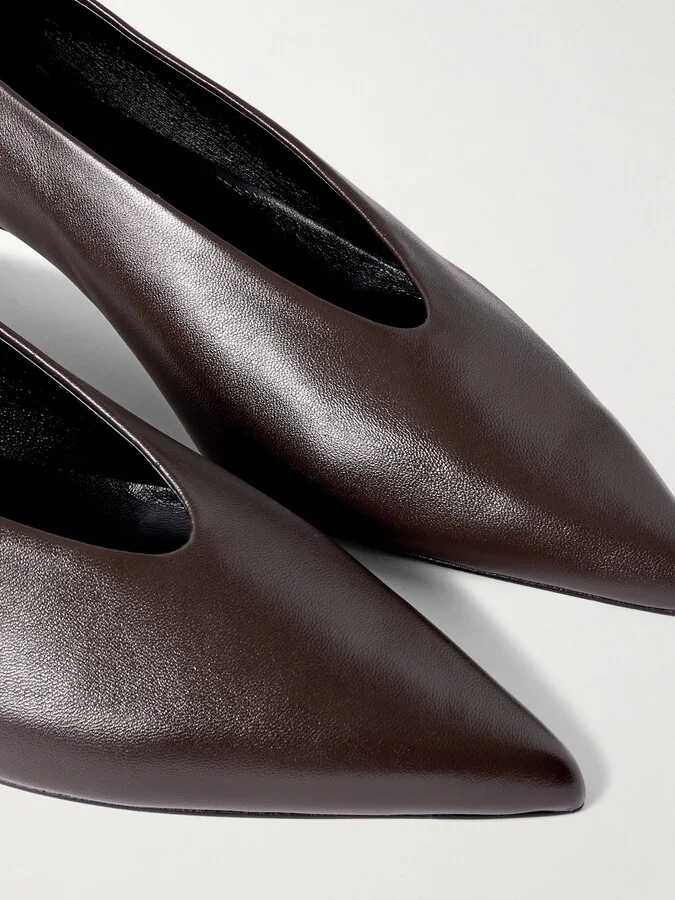 Aeyde - Clara Leather Pumps - Brown - Image 4