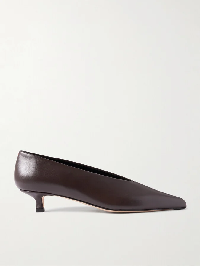 Aeyde - Clara Leather Pumps - Brown