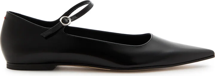 Aeyde Cleo Glossed Leather Flats