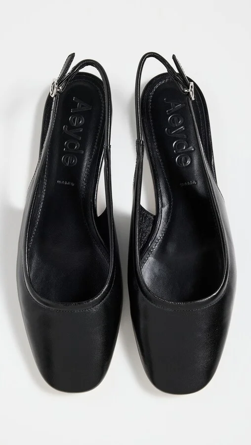 AEYDE Dani Black Flats - Image 4