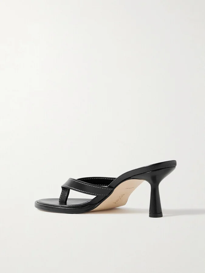 Aeyde - Daphne Leather Sandals - Black - Image 3
