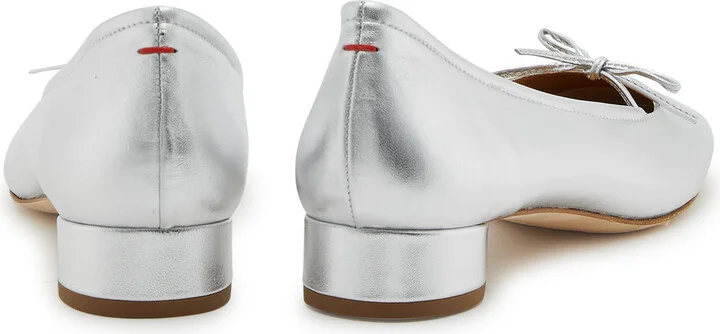 Aeyde Darya 25 Metallic Leather Pumps - Image 3