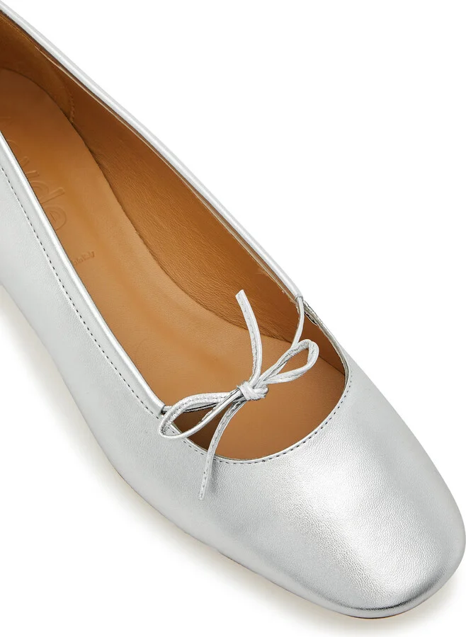 Aeyde Darya 25 Metallic Leather Pumps - Image 4