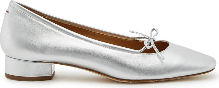 Aeyde Darya 25 Metallic Leather Pumps