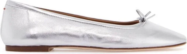 Aeyde Delfina Bow-Detailed Ballet Flats
