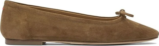 Aeyde Delfina Bow-Detailed Ballet Flats