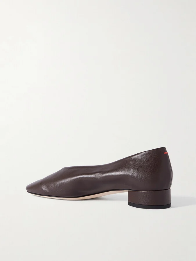 Aeyde - Delia Leather Pumps - Brown - Image 3