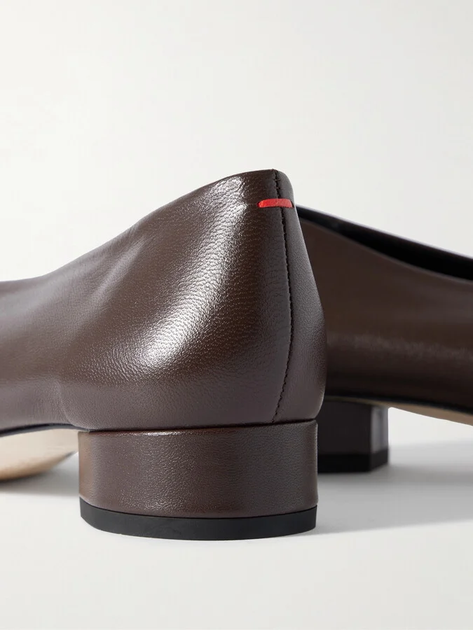 Aeyde - Delia Leather Pumps - Brown - Image 4