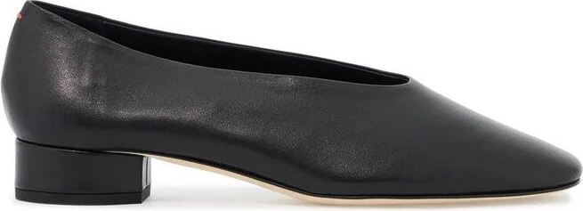 Aeyde Delia Square-Toe Ballet Flats