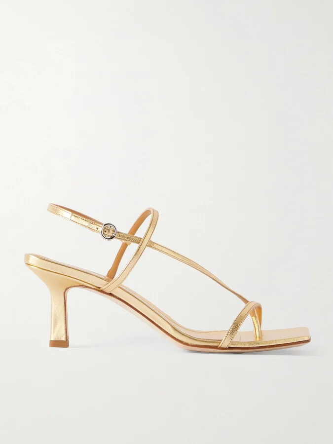 Aeyde - Elise Leather Sandals - Gold
