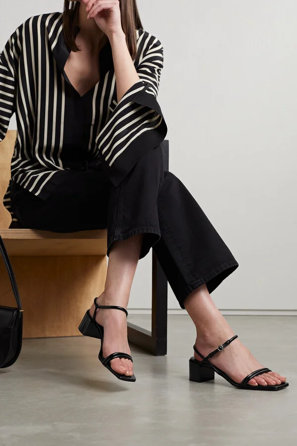 Aeyde - Estelle Leather Sandals - Black - Image 2