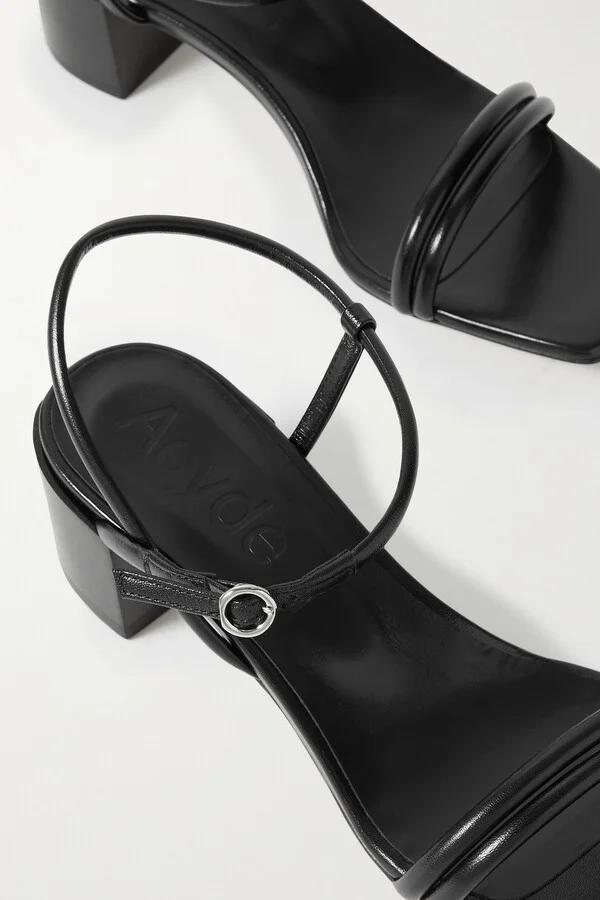 Aeyde - Estelle Leather Sandals - Black - Image 4