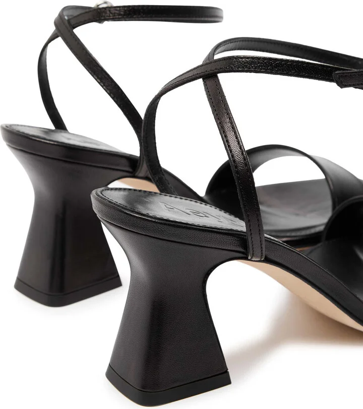 Aeyde Fenna 70 Metallic-leather Sandals - Image 4