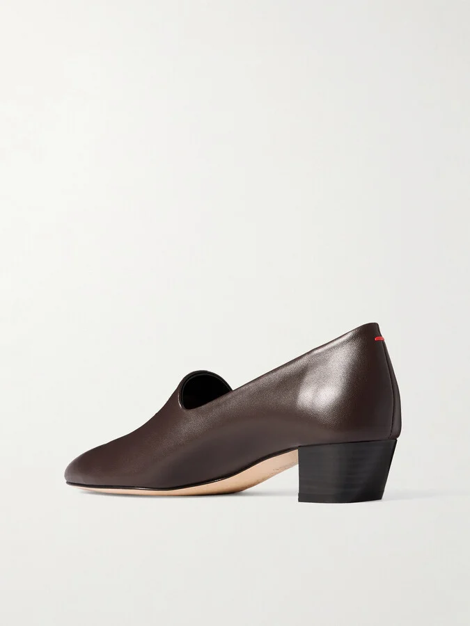 Aeyde - Gabby Leather Pumps - Brown - Image 3