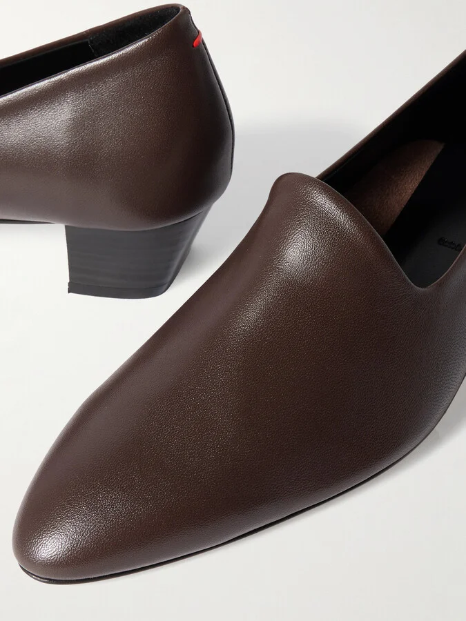 Aeyde - Gabby Leather Pumps - Brown - Image 4