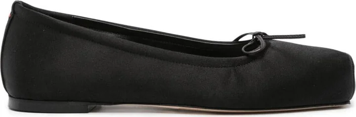 Aeyde Gabriella Satin Black Shoes