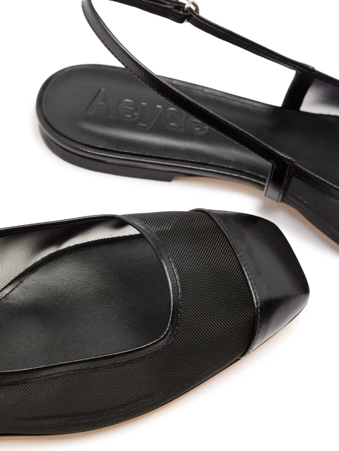 Aeyde Geraldine Mesh Slingback Ballet Flats - Image 4