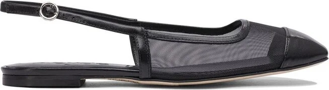 Aeyde Geraldine Square Toe Slingback Flats