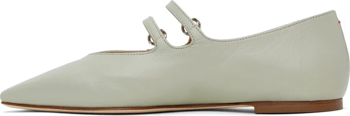 Aeyde Gray Franny Ballerina Flats - Image 3