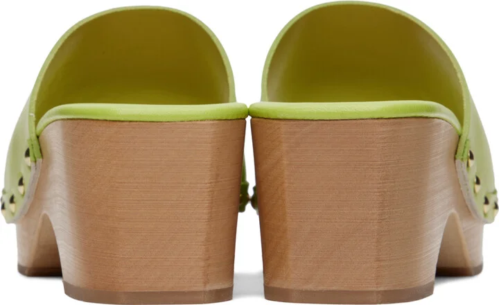 Aeyde Green Bobbie Clogs - Image 2
