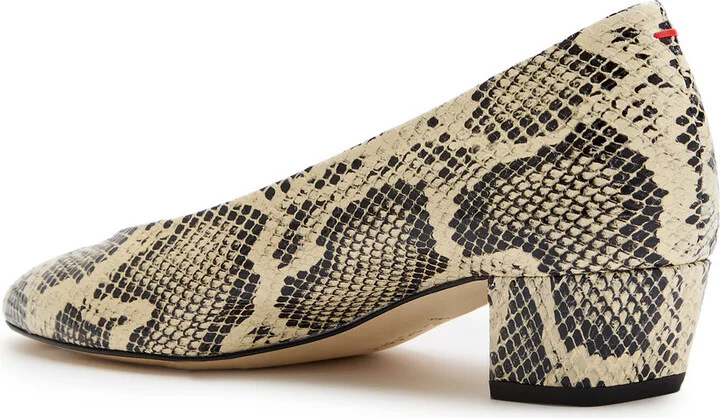 Aeyde Helia 35 Python-effect Leather Pumps - Image 2