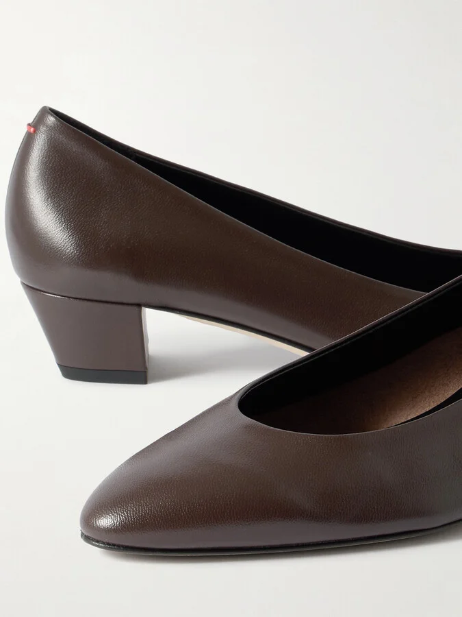 Aeyde - Helia Leather Pumps - Brown - Image 4