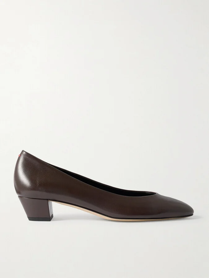 Aeyde - Helia Leather Pumps - Brown