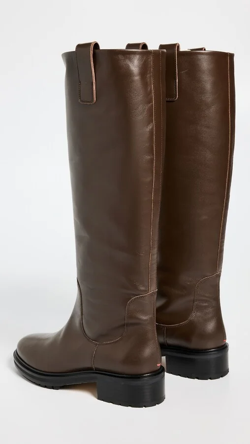AEYDE Henry Calf Leather Moka Boots - Image 5