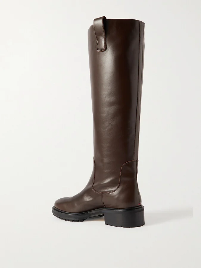 Aeyde - Henry Leather Knee Boots - Brown - Image 3