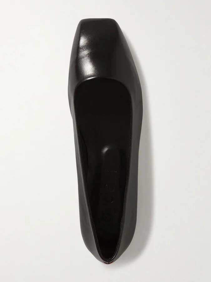 Aeyde - Ida Leather Ballet Flats - Black - Image 5