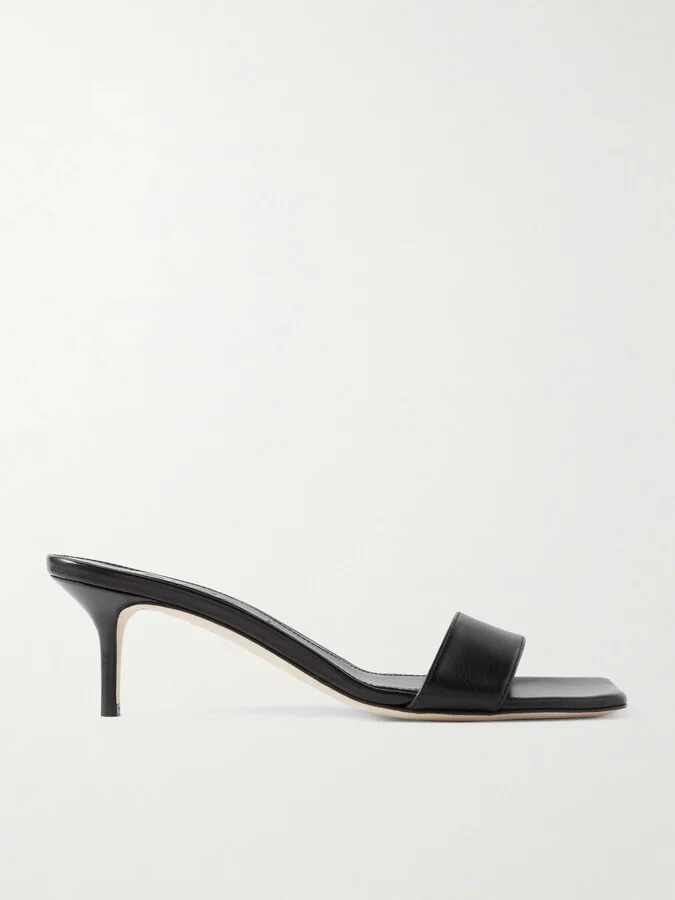 Aeyde - Ilvy Leather Mules - Black