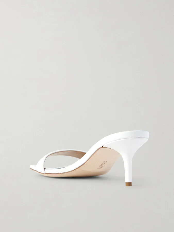 Aeyde - Ilvy Leather Mules - White - Image 3